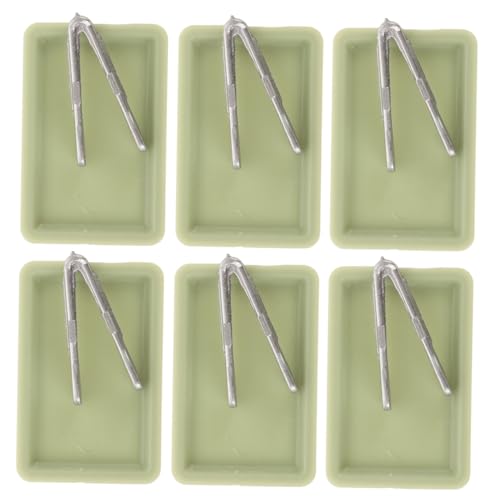 FUNOMOCYA 6 Sätze Teiliges Miniatur Kuchenblech mit Mini Backzangen Puppenhaus Utensilien Realistische Backbleche und Zangen für Puppenhaus Küche Dekoration und Miniatur Bäckerei Zubehör FUNOMOCYA 6 Sätze Teiliges Miniatur Kuchenblech mit Mini Backzangen Puppenhaus Utensilien Realistische Backbleche und Zangen für Puppenhaus Küche Dekoration und Miniatur Bäckerei Zubehör von FUNOMOCYA