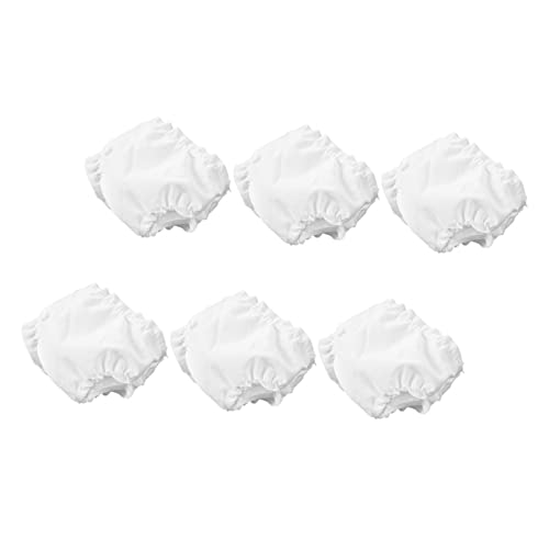 FUNOMOCYA 6 Stck. Teiliges Puppenunterwäsche aus Flexiblem Verstellbarem Inklusive Weißer Puppenwindeln Geeignet als Puppenzubehör für Puppen für Kinderspiel und Frühkindliche Erziehung von FUNOMOCYA