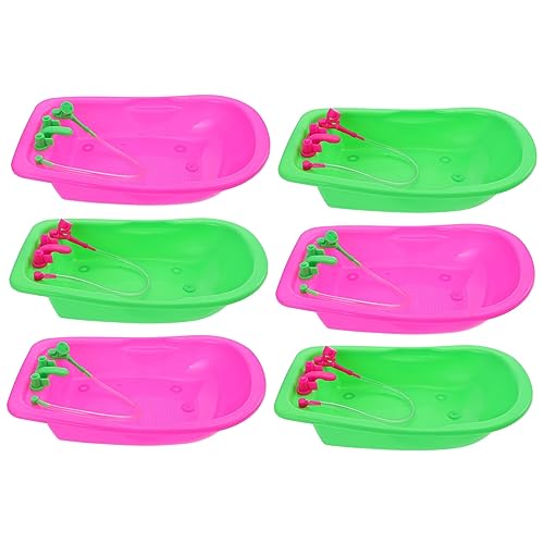FUNOMOCYA 6 Stück Badewanne Teiliges Puppenhaus Zubehör für Farbenfrohes Badespielzeug für Kreatives und Dekoration FUNOMOCYA 6 Stück Badewanne Teiliges Puppenhaus Zubehör für Farbenfrohes Badespielzeug für Kreatives und Dekoration von FUNOMOCYA
