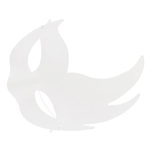 FUNOMOCYA 6 Stück Leere Pappmaché Masken zum Bemalen Leichte DIY Gesichtsmaske für Erwachsene Weiß für Karneval Halloween Kostümparty Basteln und Maskerade von FUNOMOCYA