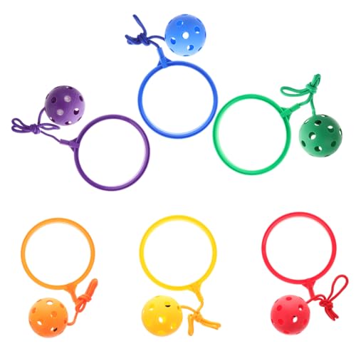 FUNOMOCYA 6 Stück Teiliges Ankle Skip Ball Spiel für Bunte Sprungbälle mit Fußring Fördert Koordination und Bewegung für Drinnen und Draußen Gesunder Kindersport FUNOMOCYA 6 Stück Teiliges Ankle Skip Ball Spiel für Bunte Sprungbälle mit Fußring Fördert Koordination und Bewegung für Drinnen und Draußen Gesunder Kindersport von FUNOMOCYA