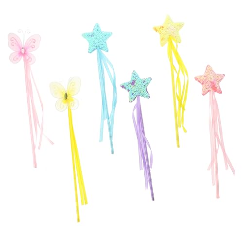 FUNOMOCYA 6 Stück Teiliges Feenstab Mädchen Dekorative Feenstäbe mit Funkelnden Strasssteinen Kinderfreundliches Material für Bühnenauftritte Kostümpartys und Fantasievolles FUNOMOCYA 6 Stück Teiliges Feenstab Mädchen Dekorative Feenstäbe mit Funkelnden Strasssteinen Kinderfreundliches Material für Bühnenauftritte Kostümpartys und Fantasievolles von FUNOMOCYA