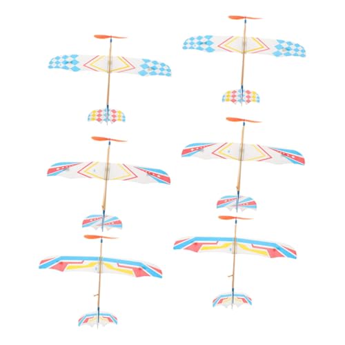 FUNOMOCYA 6 Stück Teiliges Gummiband Flugzeugmodell Leichtes Kleines Segelflugzeug Robustes Outdoor für Einfach Zusammenbaubar für Eltern Junge Mädchen Aktivitäten und Modellbau FUNOMOCYA 6 Stück Teiliges Gummiband Flugzeugmodell Leichtes Kleines Segelflugzeug Robustes Outdoor für Einfach Zusammenbaubar für Eltern Junge Mädchen Aktivitäten und Modellbau von FUNOMOCYA