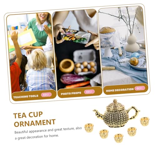 FUNOMOCYA 6 Stück Teiliges Miniatur Teekannen Set aus Filigranes Desktop Ornament Miniatur Teetassen Dekoratives Puppenhaus Zubehör Leicht und Detailreich Gestaltet Zufällige Farbe FUNOMOCYA 6 Stück Teiliges Miniatur Teekannen Set aus Filigranes Desktop Ornament Miniatur Teetassen Dekoratives Puppenhaus Zubehör Leicht und Detailreich Gestaltet Zufällige Farbe von FUNOMOCYA