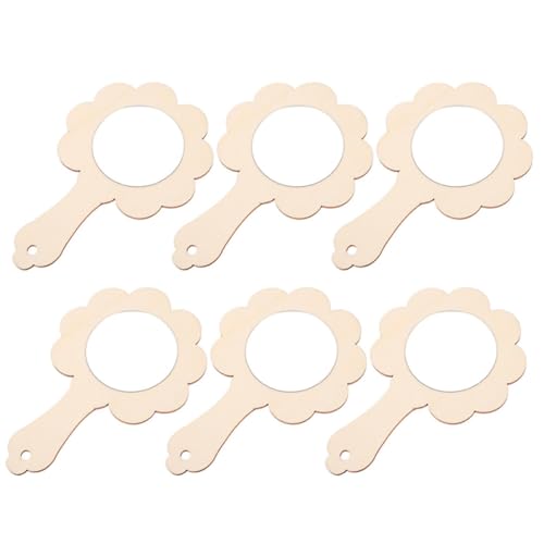 FUNOMOCYA 6 Stück Teiliges Niedliche Holz handspiegel zum Basteln für Unbemalte DIY Kosmetikspiegel aus Leichtem Holz für Malen Modellieren und Kreative Geschenkideen FUNOMOCYA 6 Stück Teiliges Niedliche Holz handspiegel zum Basteln für Unbemalte DIY Kosmetikspiegel aus Leichtem Holz für Malen Modellieren und Kreative Geschenkideen von FUNOMOCYA