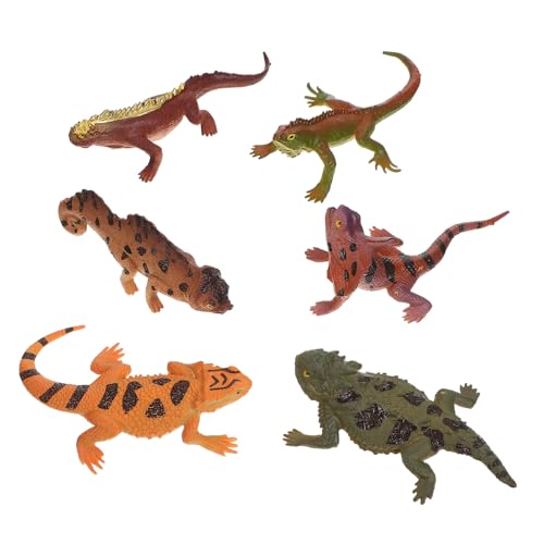 FUNOMOCYA 6 Stück Teiliges Realistischer Eidechsen aus Robustem Material Lebensechte Reptilienfiguren für Pädagogische Sammel und Rollenspiel Deko für Jungen und Mädchen FUNOMOCYA 6 Stück Teiliges Realistischer Eidechsen aus Robustem Material Lebensechte Reptilienfiguren für Pädagogische Sammel und Rollenspiel Deko für Jungen und Mädchen von FUNOMOCYA