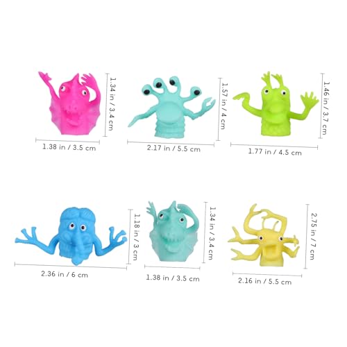 FUNOMOCYA 6 Stück Teiliges TPR Fingerpuppen Weiche Niedliche Handpuppen für Kleinkinder Leichte Tragbare Spielzeuggeschenke für Weihnachten und Kinderfesten Zufällige Designs FUNOMOCYA 6 Stück Teiliges TPR Fingerpuppen Weiche Niedliche Handpuppen für Kleinkinder Leichte Tragbare Spielzeuggeschenke für Weihnachten und Kinderfesten Zufällige Designs von FUNOMOCYA