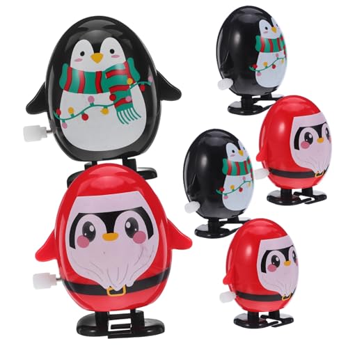FUNOMOCYA 6 Stück Wandelnder Pinguin Lustiges Aufziehspielzeug Aufziehspielzeug Aufziehtierspielzeug Aufziehfigur Für Originelles Schreibtisch von FUNOMOCYA