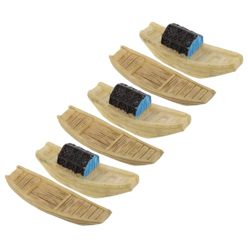 FUNOMOCYA 6 Stücke Harz Boot Miniaturen Für Aquatische Decor Boot Modell Figuren Für von FUNOMOCYA