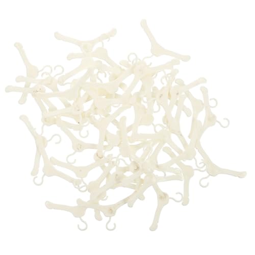 FUNOMOCYA 60 Stück Mini Kleiderbügel für Puppenhaus Kunststoff Miniatur Kleiderhalter für Puppenkleider Glatte Oberfläche Praktisch zur Aufbewahrung und Präsentation von Puppenkleidung Weiß FUNOMOCYA 60 Stück Mini Kleiderbügel für Puppenhaus Kunststoff Miniatur Kleiderhalter für Puppenkleider Glatte Oberfläche Praktisch zur Aufbewahrung und Präsentation von Puppenkleidung Weiß von FUNOMOCYA