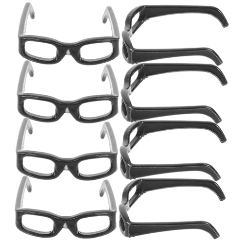 FUNOMOCYA 60 Stück Mini Puppen Sonnenbrillen aus Kunststoff Strapazierfähig und Flexibel Puppenbrille Zubehör für Bastelprojekte und Puppenkostüme Schwarz von FUNOMOCYA