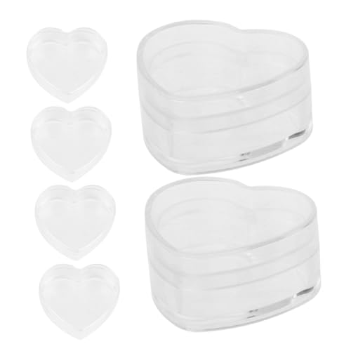 FUNOMOCYA 6Stücke Mini Herzförmige Aufbewahrungsboxen aus Klare Miniaturboxen für Puppenhaus Dekoration Langlebig für Kleine Gegenstände FUNOMOCYA 6Stücke Mini Herzförmige Aufbewahrungsboxen aus Klare Miniaturboxen für Puppenhaus Dekoration Langlebig für Kleine Gegenstände von FUNOMOCYA