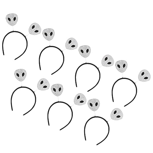 FUNOMOCYA 7 Stück Teiliges Halloween Stirnband mit Außerirdischen Design Leichter und Komfortabler Haarschmuck für Damen für Halloween Party und Cosplay Events von FUNOMOCYA