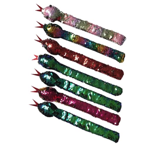 FUNOMOCYA 7 Stück Teiliges Schillernde Schlange Slap Armbänder mit Pailletten Weiche Kanten Langlebig und Bequem Verstellbar für Erwachsene und Jugendliche und Zufällige Zufällige Farbe FUNOMOCYA 7 Stück Teiliges Schillernde Schlange Slap Armbänder mit Pailletten Weiche Kanten Langlebig und Bequem Verstellbar für Erwachsene und Jugendliche und Zufällige Zufällige Farbe von FUNOMOCYA