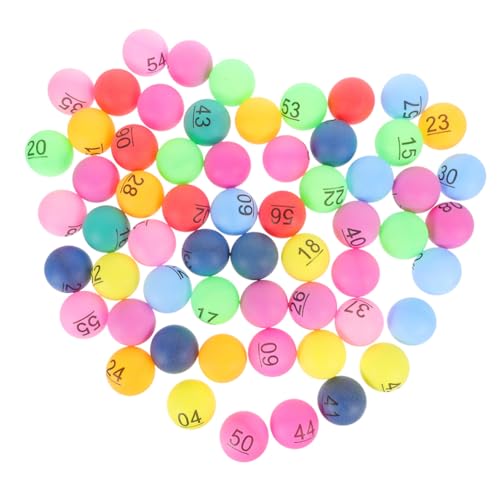 FUNOMOCYA 70 Stück Teiliges Bunte Kunststoffkugeln für Raffle und Gewinnspiele Nummerierte Kleine Spielbälle für Partyaktionen Leichte Vielseitige Loskugeln für Event und Unterhaltung FUNOMOCYA 70 Stück Teiliges Bunte Kunststoffkugeln für Raffle und Gewinnspiele Nummerierte Kleine Spielbälle für Partyaktionen Leichte Vielseitige Loskugeln für Event und Unterhaltung von FUNOMOCYA