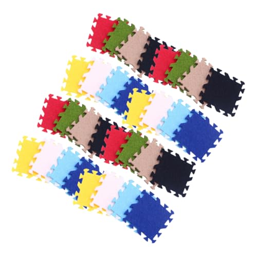 FUNOMOCYA 72 Stück Teiliges Miniatur Bodenmatten Bunte Puzzlematte aus Filz Mini Haus Dekoration Leicht Realistisch für Puppenhäuser Miniaturlandschaften DIY Bastelzubehör FUNOMOCYA 72 Stück Teiliges Miniatur Bodenmatten Bunte Puzzlematte aus Filz Mini Haus Dekoration Leicht Realistisch für Puppenhäuser Miniaturlandschaften DIY Bastelzubehör von FUNOMOCYA