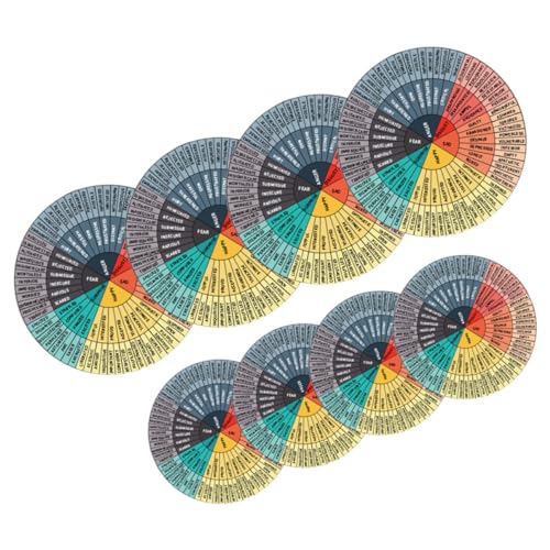 FUNOMOCYA 8 Stück Emotion Wheel Aufkleber Selbstklebende Sticker für Laptop Skateboard Gepäck Langlebiges PVC Material Einzigartiges Design für Emotionen und Gefühle FUNOMOCYA 8 Stück Emotion Wheel Aufkleber Selbstklebende Sticker für Laptop Skateboard Gepäck Langlebiges PVC Material Einzigartiges Design für Emotionen und Gefühle von FUNOMOCYA