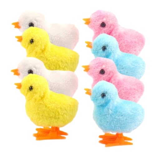 FUNOMOCYA 8 Stück Teiliges Aufzieh Realistisches Wind up Hüpfen Weiches Material Kindersicher Lustiges Haustierspielzeug für Ostern Party und Kindergeburtstage Farblich Zufällige Farbe von FUNOMOCYA