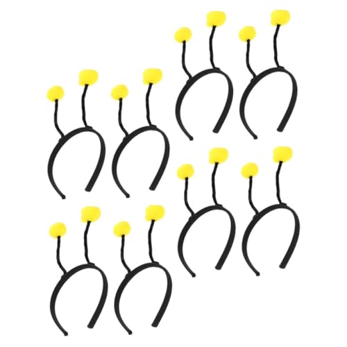 FUNOMOCYA 8 Stück Teiliges Flauschige Haarbänder mit Bunten Pompons Weiche Stirnbänder für Mädchen Party Accessoires Dekorative Haarschmuck Ornamente Vielseitig Einsetzbar für Alltag und von FUNOMOCYA
