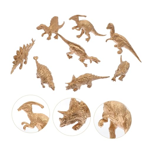 FUNOMOCYA 8 Stück Teiliges Goldene Dinosaurierfiguren Mini Simulation Dinosaurier Desktop Dekoration Langlebig Farbecht Geeignet für Familie und Büro FUNOMOCYA 8 Stück Teiliges Goldene Dinosaurierfiguren Mini Simulation Dinosaurier Desktop Dekoration Langlebig Farbecht Geeignet für Familie und Büro von FUNOMOCYA