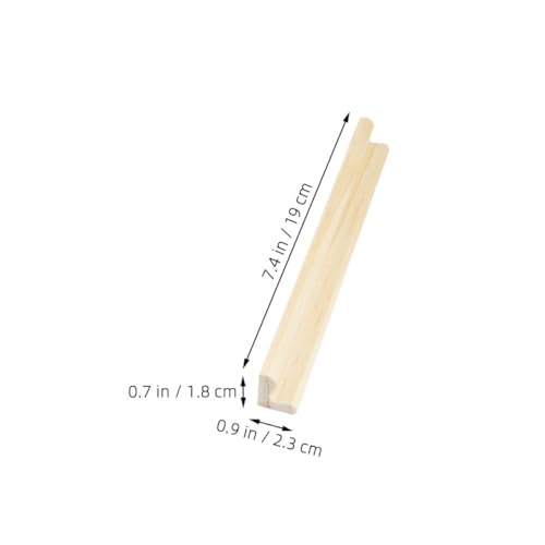 FUNOMOCYA 8 Stück Teiliges Holz Domino Racks Set Holztabletts Halter für Domino Alphabetkarten DIY Holzständer zur Kreativen Spielstein Bastelaufbewahrung von FUNOMOCYA