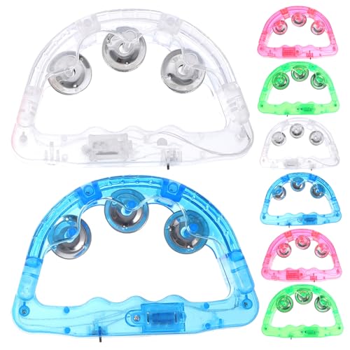 FUNOMOCYA 8 Stück Teiliges LED Tamburin Bunt Leuchtende Handklingeln Party und Show Requisiten Kinderfreundliche Shaking Toys für Geburtstagsfeiern Festivals und FUNOMOCYA 8 Stück Teiliges LED Tamburin Bunt Leuchtende Handklingeln Party und Show Requisiten Kinderfreundliche Shaking Toys für Geburtstagsfeiern Festivals und von FUNOMOCYA
