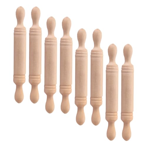 FUNOMOCYA 8 Stück Teiliges Mini Holz Nudelholz Glatte Kanten Sicheres Puppenhaus Zubehör Detailgetreue Küchenrolle Langlebig und Realistisch für Miniaturhäuser Pädagogisch Geeignet FUNOMOCYA 8 Stück Teiliges Mini Holz Nudelholz Glatte Kanten Sicheres Puppenhaus Zubehör Detailgetreue Küchenrolle Langlebig und Realistisch für Miniaturhäuser Pädagogisch Geeignet von FUNOMOCYA