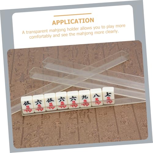 FUNOMOCYA 8 Stück Teiliges Mini Mahjong Kartenhalter U förmige Transparente Mahjong Ständer für Komfortables und Verbesserten Überblick FUNOMOCYA 8 Stück Teiliges Mini Mahjong Kartenhalter U förmige Transparente Mahjong Ständer für Komfortables und Verbesserten Überblick von FUNOMOCYA