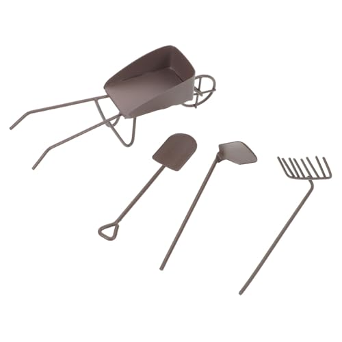 FUNOMOCYA 8 Stück Teiliges Miniatur Gartenwerkzeug Mini Schubkarre Schaufel Hacke für Puppenhaus und Sukkulenten Handgefertigte Gartendeko für Miniatur-sammler FUNOMOCYA 8 Stück Teiliges Miniatur Gartenwerkzeug Mini Schubkarre Schaufel Hacke für Puppenhaus und Sukkulenten Handgefertigte Gartendeko für Miniatur-sammler von FUNOMOCYA