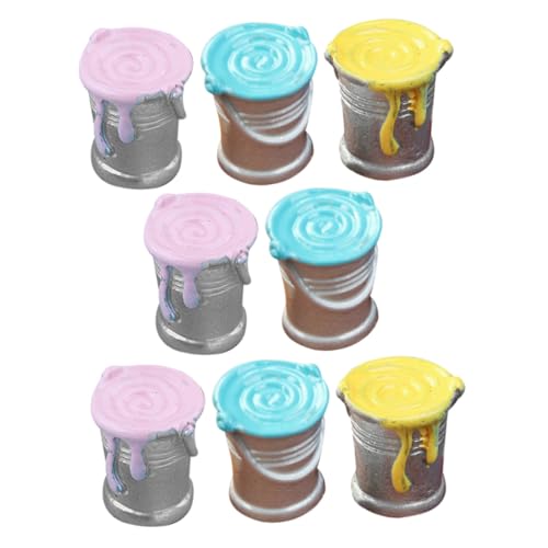FUNOMOCYA 8 Stück Teiliges Miniatur Realistischen Miniatur farbeimern in Gemischten Farben Detailreiche Puppenhaus deko und Kleine Hauszubehör Accessoires für Miniaturlandschaften und FUNOMOCYA 8 Stück Teiliges Miniatur Realistischen Miniatur farbeimern in Gemischten Farben Detailreiche Puppenhaus deko und Kleine Hauszubehör Accessoires für Miniaturlandschaften und von FUNOMOCYA