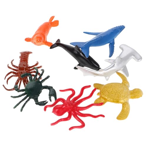 FUNOMOCYA 8 Stück Teiliges Realistische Meerestiere für Jahre Detailgetreue Meeres Tierfiguren aus Pädagogisches Bastelset für Kreatives Rollenspiel und Meeresthema Partydeko von FUNOMOCYA