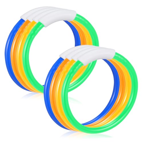 FUNOMOCYA 8 Stück Teiliges Tauchringset für Buntes Wasserspielzeug Schwimmtraining Tauchspielzeug Poolspielzeug für Jungen und Mädchen Geeignet Sicherer Kunststoff Zufällige FUNOMOCYA 8 Stück Teiliges Tauchringset für Buntes Wasserspielzeug Schwimmtraining Tauchspielzeug Poolspielzeug für Jungen und Mädchen Geeignet Sicherer Kunststoff Zufällige von FUNOMOCYA