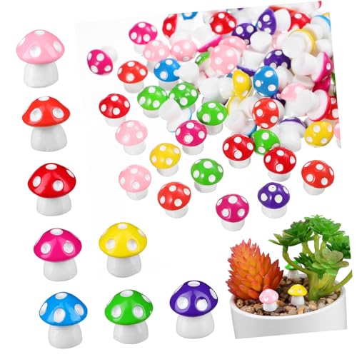 FUNOMOCYA 80 Stück Teiliges Mini Pilz aus Widerstandsfähigem Harz Handgefertigte Miniatur Pilzfiguren in Farben Mini Deko für Garten Feengarten Party und Micro Landschaft FUNOMOCYA 80 Stück Teiliges Mini Pilz aus Widerstandsfähigem Harz Handgefertigte Miniatur Pilzfiguren in Farben Mini Deko für Garten Feengarten Party und Micro Landschaft von FUNOMOCYA