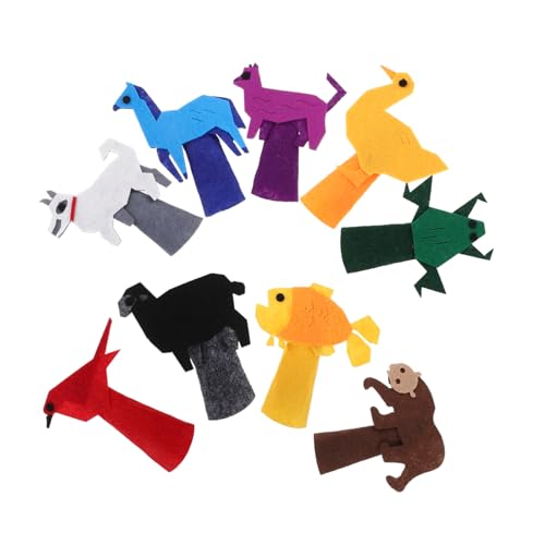 FUNOMOCYA 9 Stück Teiliges Set Niedliche Tier Fingerpuppen aus Weichem Filz für Liebevolle Handpuppen zum Geschichtenerzählen und Rollenspiel Interaktives für Junge Mädchen und FUNOMOCYA 9 Stück Teiliges Set Niedliche Tier Fingerpuppen aus Weichem Filz für Liebevolle Handpuppen zum Geschichtenerzählen und Rollenspiel Interaktives für Junge Mädchen und von FUNOMOCYA