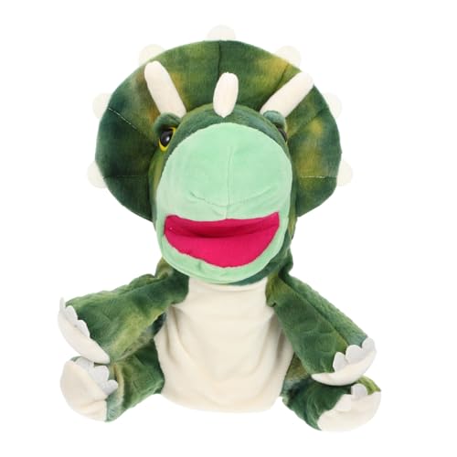 FUNOMOCYA Adorable Dinosaurier Handpuppe aus Weichem Plüsch Interaktives Kuscheltier für Fördert Kreativität und Kommunikation bei Eltern Junge für Rollenspiele und Geschichten Erzählen von FUNOMOCYA