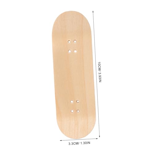 FUNOMOCYA Ahornholz Fingerboard Deck Ersatz Skateboard für Kinderfinger und Erwachsene mit Matierter Oberfläche Langlebig Vielseitig Einsetzbar Inklusive Montagezubehör für Einfache von FUNOMOCYA