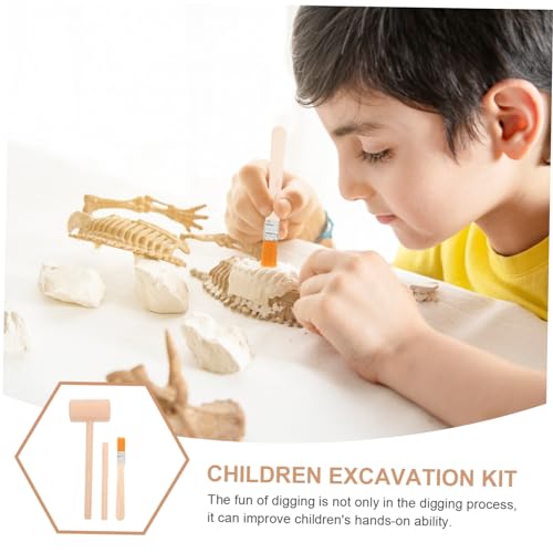 FUNOMOCYA Archäologisches Ausgrabungsset für Holzhammer Meißel und Pinsel Grabwerkzeug Kit Kreativität und Sensorischen Fähigkeiten Lernspielzeug für Jungen und Mädchen FUNOMOCYA Archäologisches Ausgrabungsset für Holzhammer Meißel und Pinsel Grabwerkzeug Kit Kreativität und Sensorischen Fähigkeiten Lernspielzeug für Jungen und Mädchen von FUNOMOCYA