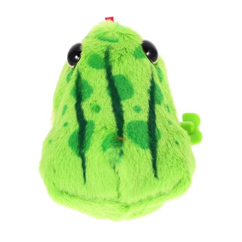 FUNOMOCYA Aufziehbarer Plüschfrosch für Weiches Material Langlebig und Sicher Springendes Uhrwerkspielzeug als Geschenk für Geburtstage und Ostern von FUNOMOCYA