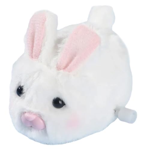 FUNOMOCYA Aufziehbares Kuscheltier Wind up Hase Plüschtier Tierform für Niedlich und Langlebig Kleines Handliches Wind up für Jungen und Mädchen von FUNOMOCYA