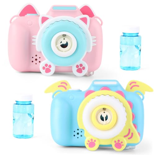 FUNOMOCYA Automatische Seifenblasenmaschine Kameraform Dinosaurier mit Licht Musik Kinderfreundliches Bubble Blower Cartoon Design Batteriefrei Inklusive Bubble Water Outdoor Blau FUNOMOCYA Automatische Seifenblasenmaschine Kameraform Dinosaurier mit Licht Musik Kinderfreundliches Bubble Blower Cartoon Design Batteriefrei Inklusive Bubble Water Outdoor Blau von FUNOMOCYA