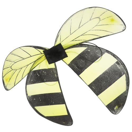 FUNOMOCYA Bienenflügel Kinderkostüm Nylon Schmetterlingsflügel Cosplay Festivalflügel Kinderparty Performance Leicht und von FUNOMOCYA