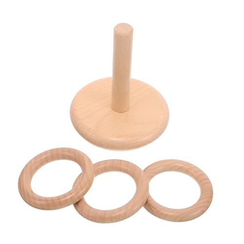 FUNOMOCYA Buchenholzgebäude zum Bauen für Kleinkinder Stapelringspielzeug buntes Ringspielzeug Ringwurf im Freien Ringwurf für Kleinkinder Spielspielzeug aus Holz hölzern Beige FUNOMOCYA Buchenholzgebäude zum Bauen für Kleinkinder Stapelringspielzeug buntes Ringspielzeug Ringwurf im Freien Ringwurf für Kleinkinder Spielspielzeug aus Holz hölzern Beige von FUNOMOCYA