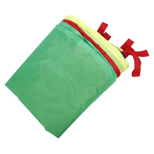 FUNOMOCYA Buntes Regenbogen Fallschirm mit Griffen Robustes Outdoor Kooperationsspiel Fördert Motorik und Zusammenarbeit Vielseitig Einsetzbar für Kindergarten und Vorschule von FUNOMOCYA