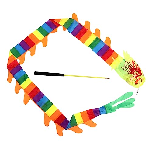 FUNOMOCYA Buntes Tanzband mit Stab Fitness für Drachentanz Beweglichkeit Zufällige Farbe FUNOMOCYA Buntes Tanzband mit Stab Fitness für Drachentanz Beweglichkeit Zufällige Farbe von FUNOMOCYA