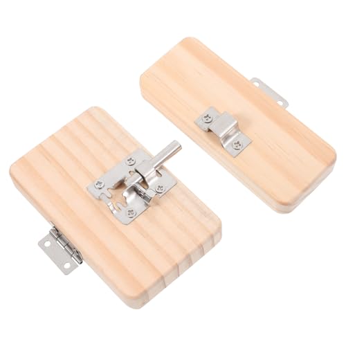 FUNOMOCYA Busy Board Zubehör Türbolzen Schloss Holzsensorisches Montessori Motorikspielzeug für Kleinkinder Feinmotorik DIY Lernspielzeug von FUNOMOCYA