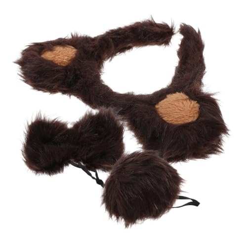 FUNOMOCYA Cosplay Bärenkostüm mit Flauschigem Bärenohren Haarreif und Weiche Tierische Kostüm Accessoires für Mädchen Party und Karneval FUNOMOCYA Cosplay Bärenkostüm mit Flauschigem Bärenohren Haarreif und Weiche Tierische Kostüm Accessoires für Mädchen Party und Karneval von FUNOMOCYA