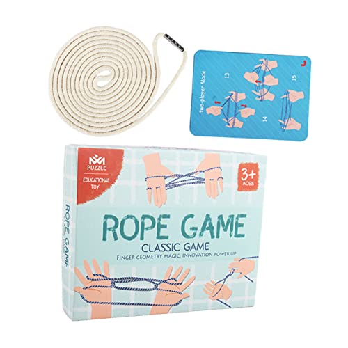 FUNOMOCYA Cradle Rope Spielset für Traditionelles Chinesisches Fördert Geschicklichkeit und Kommunikation Langlebiges Material Pädagogisches Fingerspiel für Eltern Aktivitäten von FUNOMOCYA