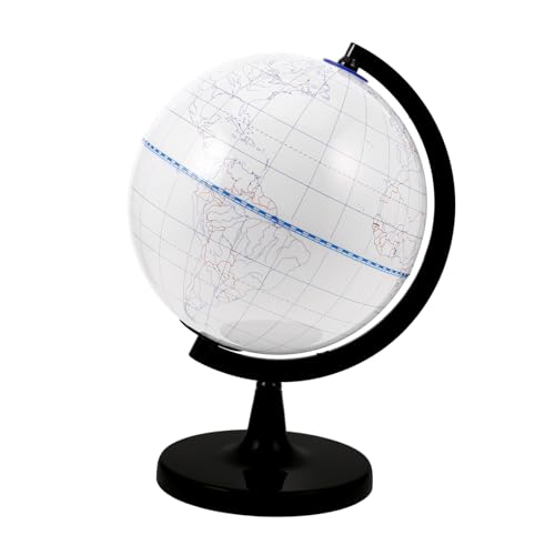 FUNOMOCYA Diy Ausmalglobus Unbemalter zum Selbstgestalten für Kunstunterricht Kreative Dekoration Stabil und Langlebig Perfektes Lehrmittel zur Geografischen Bildung von FUNOMOCYA