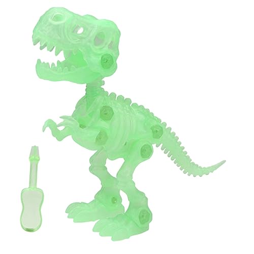 FUNOMOCYA DIY Dinosaurier Skelett Bausatz für Leuchtendes Modell aus Sicherem Kunststoff Lernspielzeug mit Detailreicher Verarbeitung und Praktischem Handbohrer für Kreatives Basteln und von FUNOMOCYA