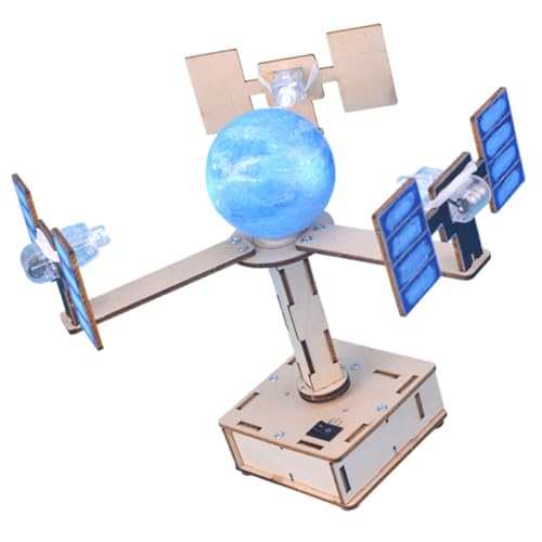 FUNOMOCYA DIY Geosynchrones Satellitenmodell Bausatz aus Pädagogisches Wissenschaftsspielzeug für Einfach Zusammenzubauen Fördert Beobachtung Denken und Naturwissenschaftliches Interesse von FUNOMOCYA